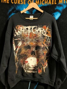 Custom Sewn "Whitechapel" Crewneck Sweater - Death Metal Band Sweater